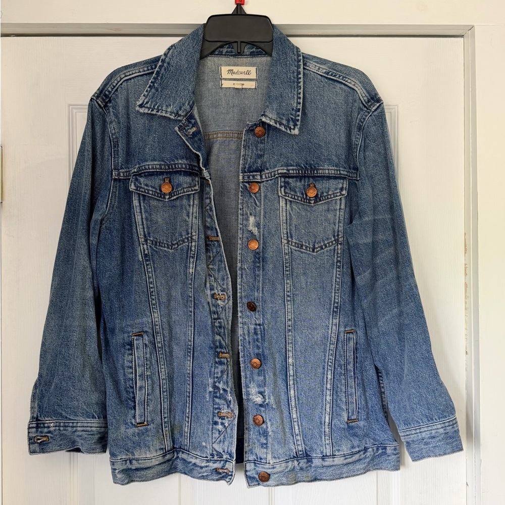 Madewell The Oversized Jean Jacket in Wortham Wash - [M]